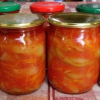 Вкусное и простое лечо с томатным соком