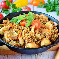 Гречка с мясом Гречка с мясом