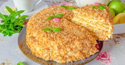 Наполеон торт слоеный классический