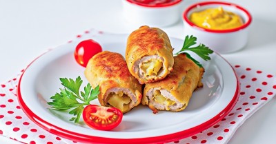 Свиные отбивные рулетики с начинкой из картофеля