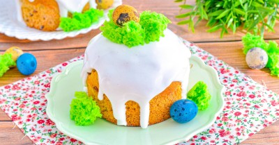 Пасхальный кулич творожный