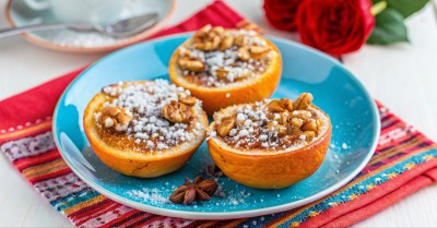 Апельсины запеченные в духовке горячий десерт