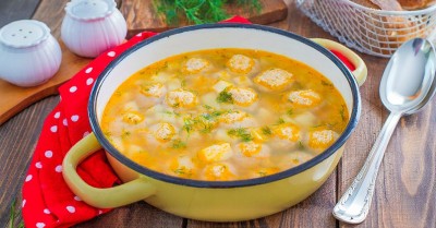 Картофельный суп с фрикадельками