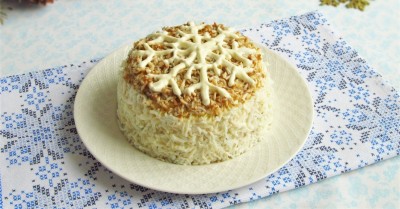 Салат Снежинка с курицей
