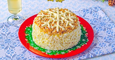 Салат Снежинка с курицей
