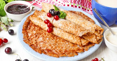 Блины с псиллиумом без муки ПП