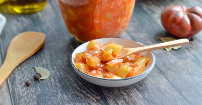 Анкл бенс из кабачков с помидорами острая закуска на зиму