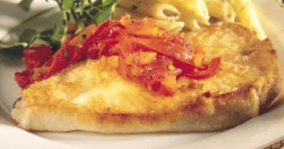 Жареное филе палтуса на сковороде