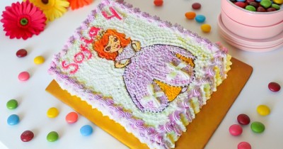 Торт Принцесса София шоколадный бисквит