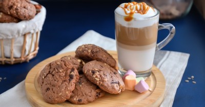 Шоколадное овсяное печенье