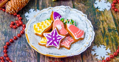 Новогодние имбирные пряники с глазурью