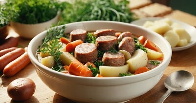 Коддл  ирландское рагу с сосисками и картошкой