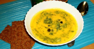 Суп-пюре из тыквы с куркумой