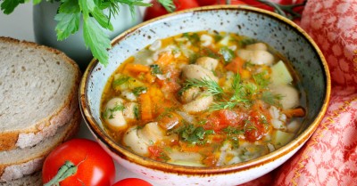 Суп из консервированных шампиньонов с перловкой