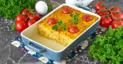 Запеканка с капустой и яйцом