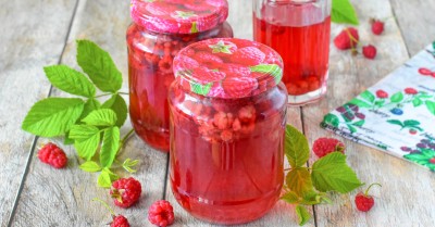 Малиновый компот на зиму