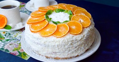 Мандариновый торт