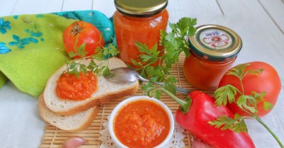 Соус с помидорами болгарским перцем и чесноком на зиму