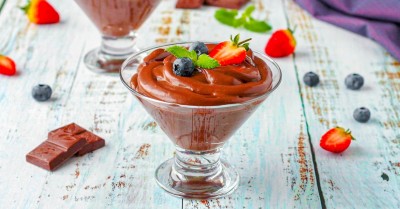 Шоколадный десерт пудинг без выпечки без масла и маргарина