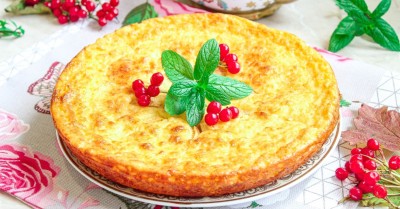 Творожно манная запеканка в духовке