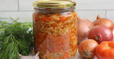 Рис с капустой на зиму