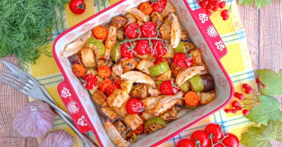 Овощное рагу в аэрогриле