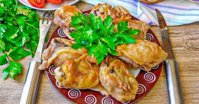 Мясо курицы кусочками в духовке на второе