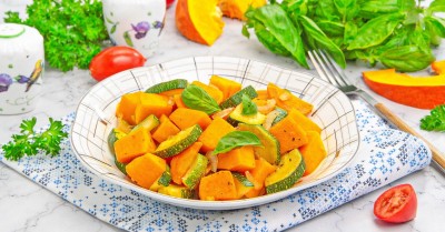 Овощное рагу с тыквой и кабачками