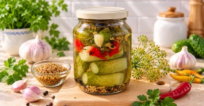 Острые огурцы на зиму маринованные с уксусом
