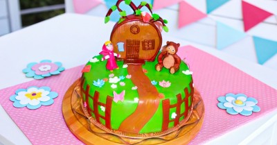 Торт Маша и медведь на день рождения