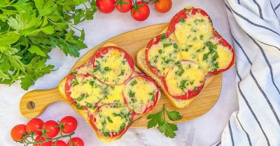 Горячие бутерброды без лука в аэрогриле