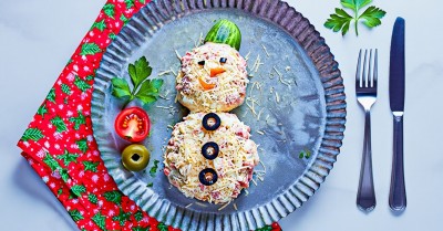 Салат Снеговик