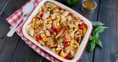 Филе индейки с овощами