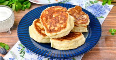 Постные оладьи на дрожжах