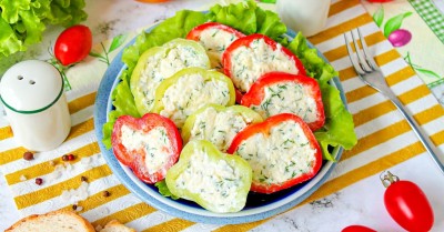 Перец фаршированный холодная закуска
