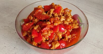 Соус Болоньезе с болгарским перцем