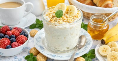 Творог с бананом