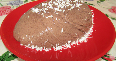 Шоколадно-сметанный десерт с желатином