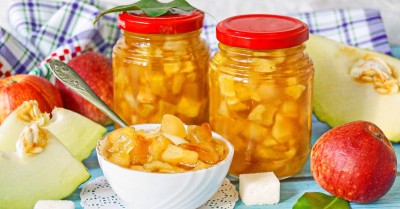 Варенье из дыни и яблок на зиму с лимоном