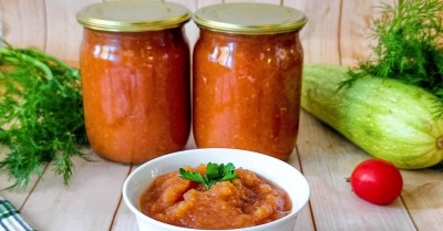 Томатный соус из кабачков на зиму