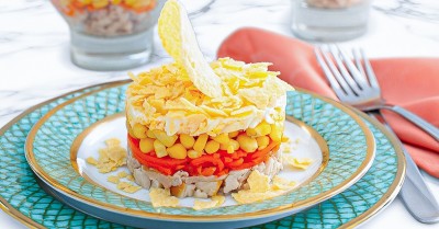 Салат Парус с чипсами