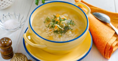 Куриный суп с вермишелью и картошкой