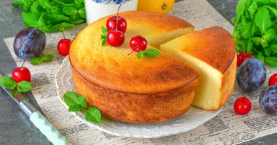 Запеканка молочная творожная с манкой