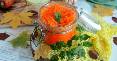 Икра из моркови с уксусом на зиму