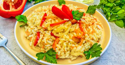 Рис перец морковь лук