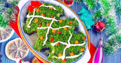 Салат Елочка на Новый год