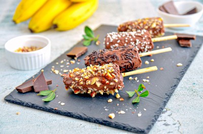 Десерт Бананы в шоколаде без сахара
