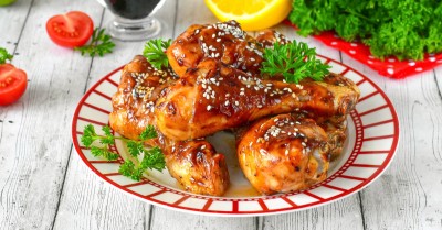 Куриные ножки в соусе терияки в аэрогриле