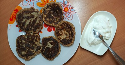 картофельно-печёночный оладий