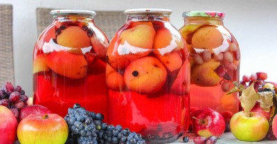 Компот из яблок и винограда на зиму